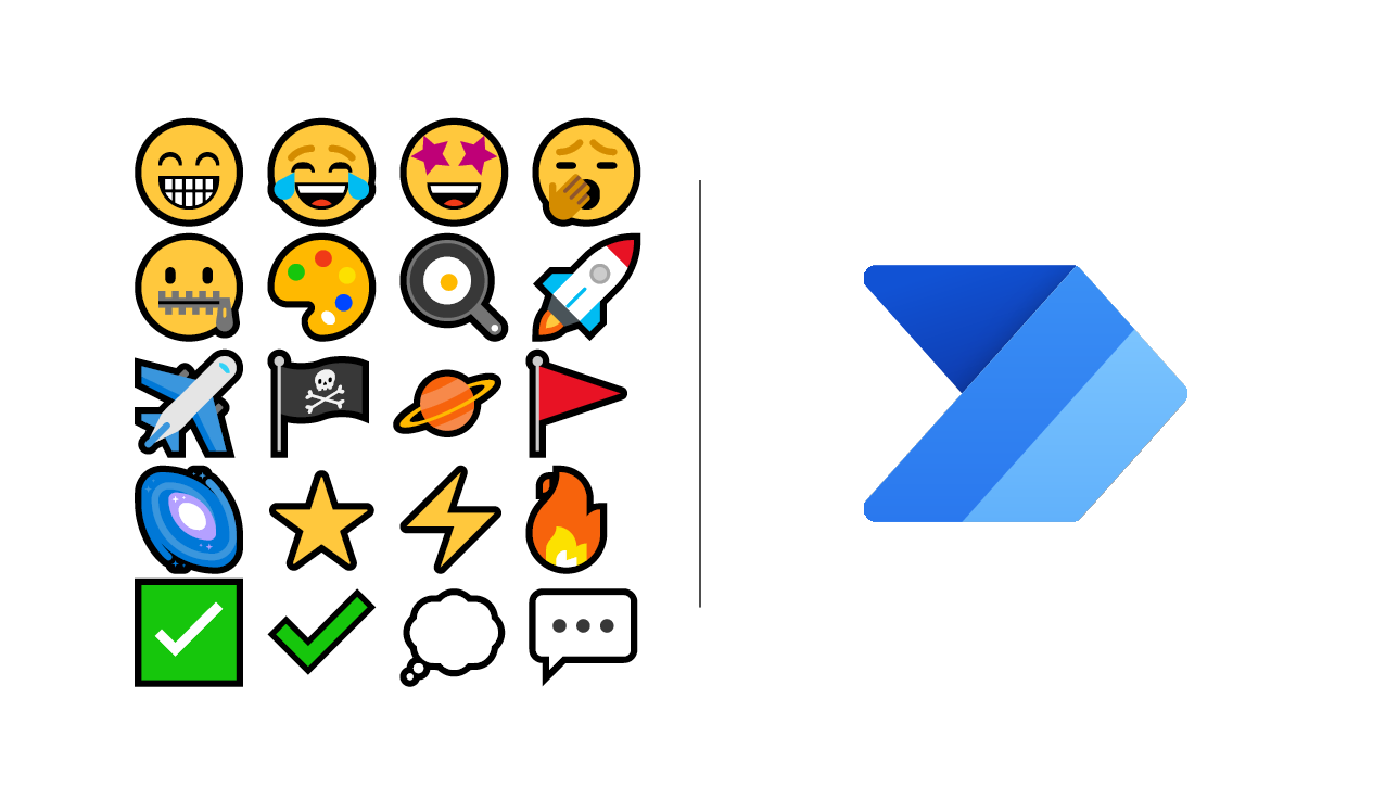 How to add a randomly selected emoji to automated posts in Power