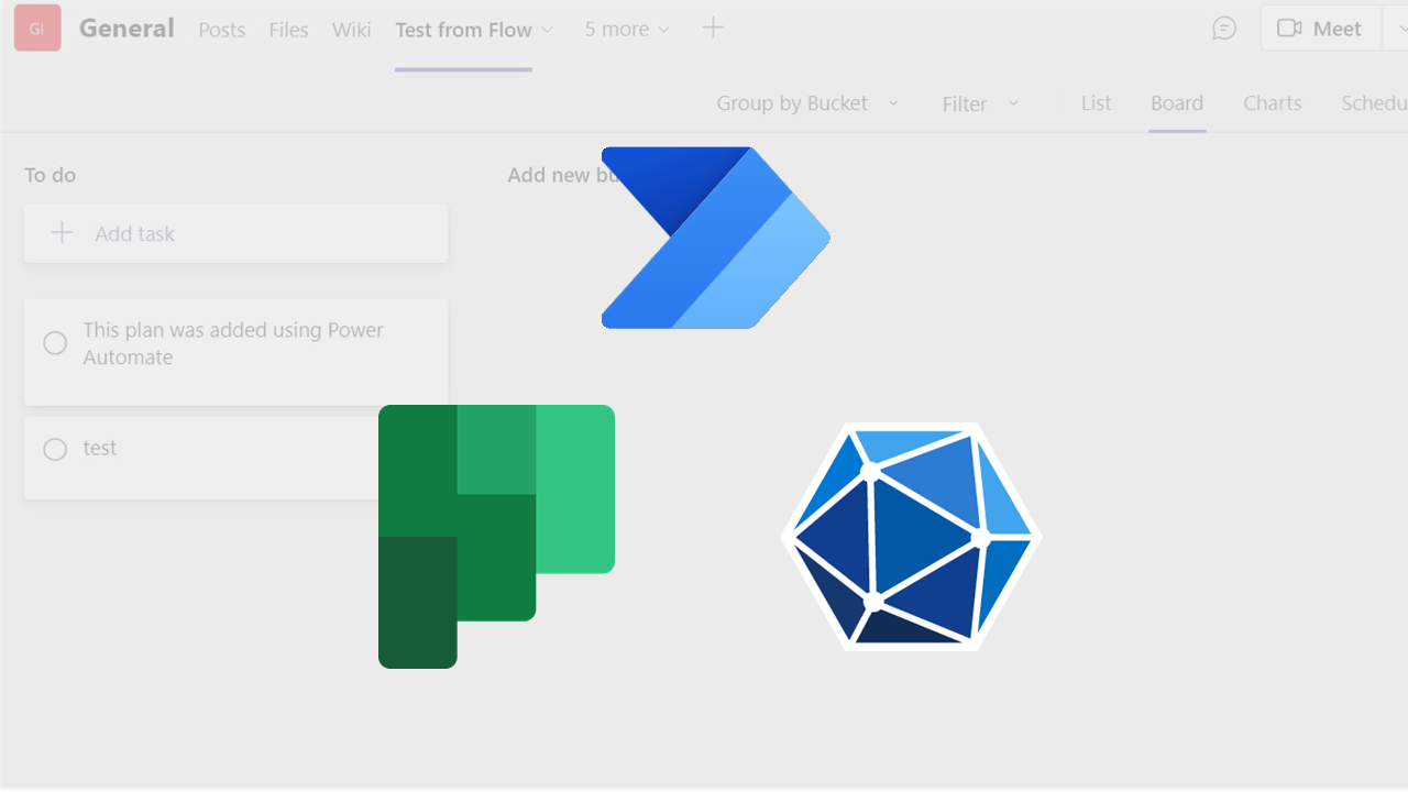 Creating a Planner Plan and adding it as a tab to the General channel of a Teams team using